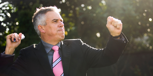 Mark Sumich, the four-time winner of NZ's auctioneering championship. Photo / The Aucklander