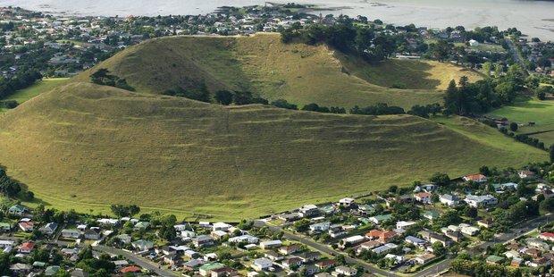 Auckland has many volcano sites worth visiting, including Mangere Mountain at Mangere Bridge. Photo / Martin Sykes