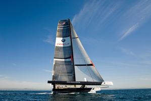 Oracle's catamaran.
Photo / Supplied