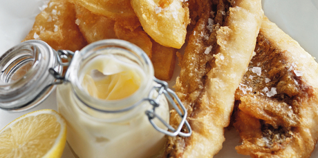 Beer-battered fish and chips. Photo / Chris Court