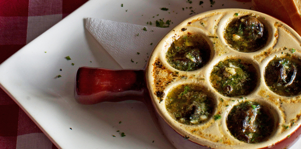 Escargots at Le Garde Manger. Photo / Richard Robinson