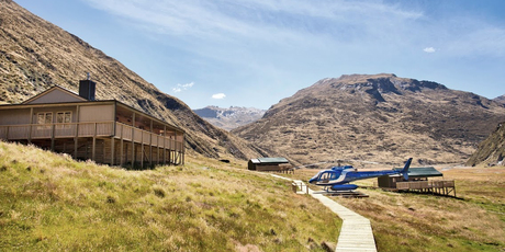 Minaret Station, on the western shores of Lake Wanaka, offers four tented 'suites' where guests can relax in luxury while taking in the magnificent scenery. Photo / Supplied