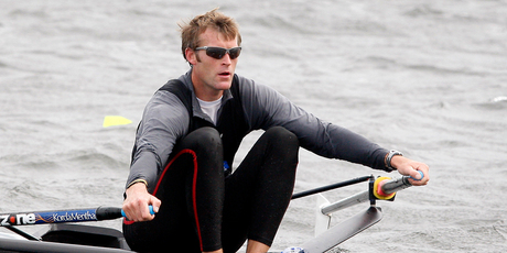 Mahe Drysdale begins his London Olympic campaign in the heats later tonight. Photo / NZ Herald.