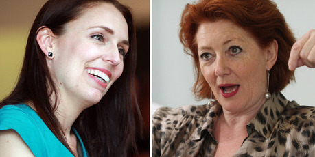 Labour MP Jacinda Ardern, left, and National MP Maggie Barry. Photos / File