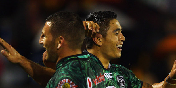Join us here for live updates as the Warriors take on Manly from Patersons Stadium. Photo / Getty Images.