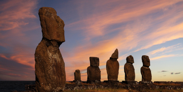 Monolithic moai carvings on Rapa Nui (Easter Island). Photo / Thinkstock