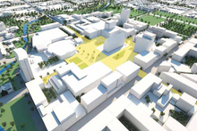 An artisits impression of the recovery building plans for Christchurch. Image / CERA An artisits impression of the recovery building plans for Christchurch. Image / CERA