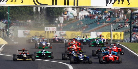 Mitch Evans had a podium finish in race one but finished last in race two. Photo / GP3 Media