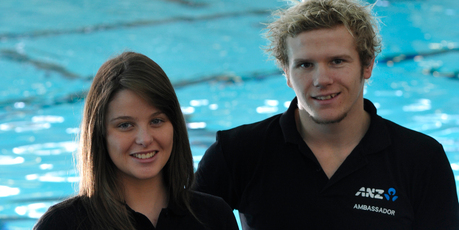 Rebecca Dubber and Cameron Leslie will represent New Zealand in swimming at the London 2012 Paralympic Games. Photo / Supplied