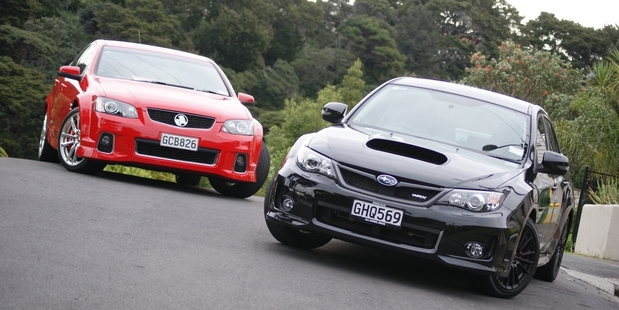 The SS-V and WRX are both performance machines that have cult appeal and rabid fan bases. Photo / David Linklater