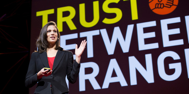 Rachel Botsman, sharing innovator, speaks at TEDGlobal 2012 in Edinburgh, Scotland last month. Auckland will host a local TED event in October. Photo/ Supplied