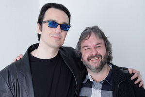Damien Wayne Echols and Peter Jackson. Photo / file