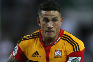 Paul Jordaan will attempt to stop the Sonny Bill Williams express train in tonight's Super Rugby final. Photo / AP.