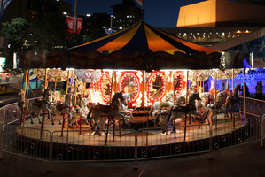 The ice-rink at Aotea Square would be endangered, along with many public pleasures, under new legislation.
Photo / Michael Bradley