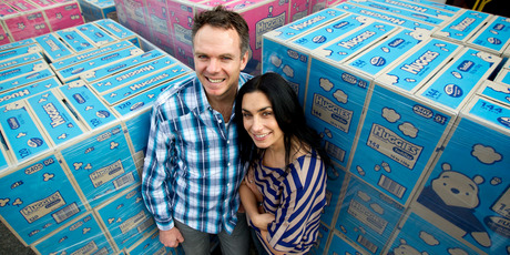 Kevin and Pia D'Ambros-Smith are aiming for growth of 15 per cent a year. Photo / Dean Purcell