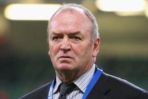 Graham Henry at the Rugby World Cup quarter-final in Cardiff. His criticisms of the refereeing have raised eyebrows. Photo / Getty Images