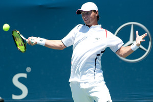 Qualifier Ricardas Berankis reached the first final of his ATP career at the Los Angeles Open. Photo / AP