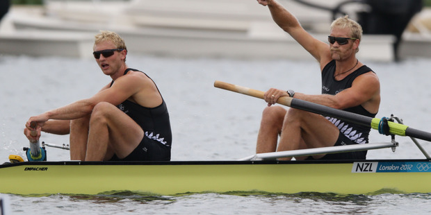 Will Hamish Bond and Eric Murray win New Zealand's second gold tonight? Photo / Brett Phibbs