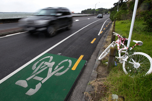 Cyclists are preparing to campaign to clear the name of a rider who has been blamed by an Auckland Transport consultant for her own death. Photo / Brett Phibbs