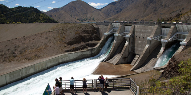 Benmore Dam owner Meridian Energy is slated for partial sale. Photo / Simon Baker