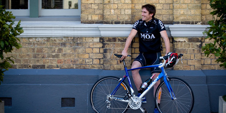 Moa Beer founder Josh Scott is serving up the beer at Kiwi House, a base for friends, family and supporters of the New Zealand team in London's King's Cross. Photo / Dean Purcell