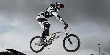 BMX rider Sarah Walker is among the favourites on the dirt track. Photo / Greg Bowker