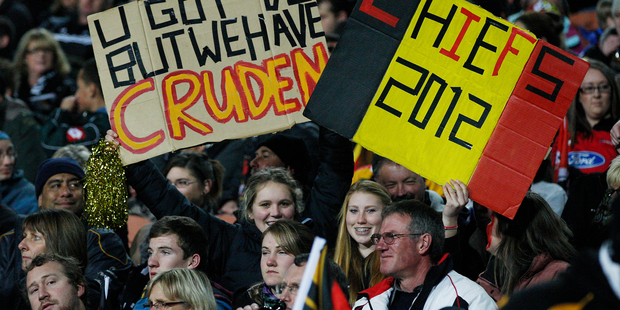 Fans will help by urging the Chiefs on but they cannot win the game for their team. Photo / Christine Cornege