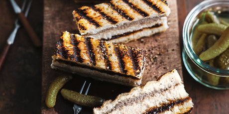 Pate and caramelised onion fingers. Photo / Ben Dearnley