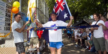 Grahak Cunningham finishes an almost 5000km race. Photo / Supplied