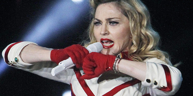 Madonna blames thugs for adding a sour note to a recent show in Paris. Photo / AP