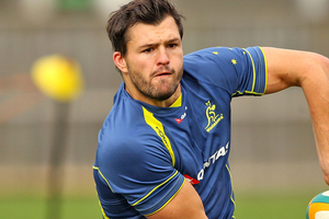 Australia's Adam Ashley-Cooper has put his hand up to contain All Blacks star Sonny Bill Williams if the need arises. Source / Getty Images