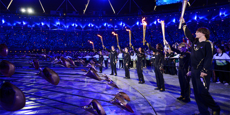 A leading British bookmaker is refunding all wagers on who would light the Olympic cauldron, saying it was too tough to guess the seven young athletes who eventually lit the flame. Photo / AP