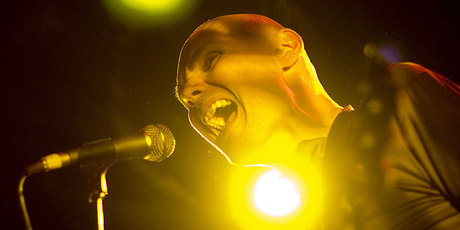 Billy Corgan at Vector Arena in 2008. Photo / Richard Robinson