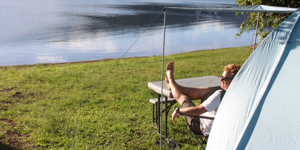 Camping at Fong-on Bay in Dunbarra State Park. Photo / Colin Espiner