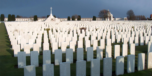 First World War graves in the Belgian town of Ypres. Photo / Thinkstock