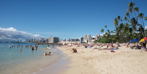 If you're tired of Waikiki's crowds, Kaimana Beach is a great alternative. Photo / Supplied
