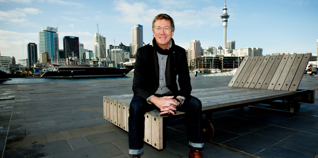 Tim Hooson down at Auckland's Viaduct. Photo / Dean Purcell