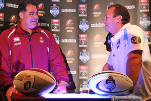 Queensland State of Origin coach Mal Meninga is keen to see his rivalry with NSW coach Ricky Stuart continue. Source / Getty Images