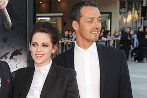 Rupert Sanders, right, won't be directing Kristen Stewart in a Snow White sequel, if his wife has anything to do with it. Photo / AP