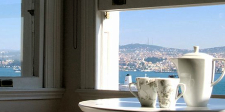 A view across the Bosphorus from the pasha!place apartment in Istanbul. Photo / Supplied