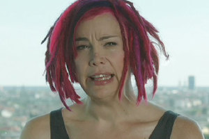 Lana Wachowski is unveiled for the first time in an introduction for the trailer for Cloud Atlas. Photo / Apple