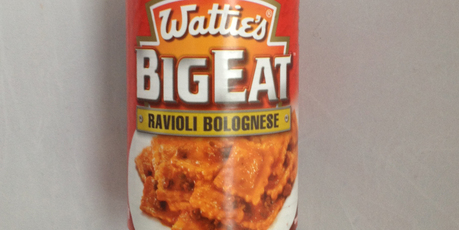 Wattie's Big Eat Ravioli Bolognese - $3.77 for 410g Photo / Supplied