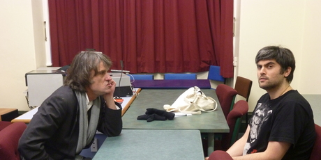 Dr Graeme Downes (left) and Aaron Hawkins. Photo / Rebecca Kamm