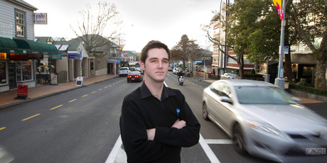 Simon Power, 25, moved from Tauranga to Auckland this year for a bigger salary. Photo / Richard Robinson
