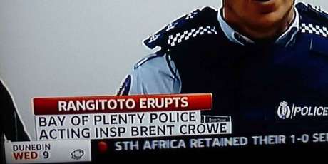News programme gets wrong volcano. Photo / Supplied