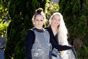 Maureen Reinds with daughter Jhovaan modelling the entry. Photo / Michael Craig