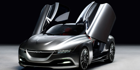 The Saab PhoeniX concept car was shown at the Geneva motor show. Photo / Supplied