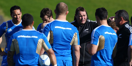 Steve Hansen wants to get the All Blacks to the point where the contest is against themselves. Photo / Getty Images