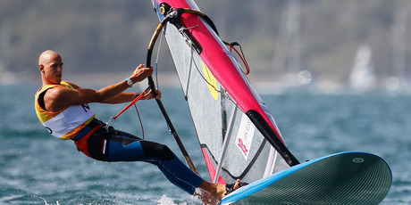 Dutch boardsailor Dorian van Rijsselberge. Photo / AP