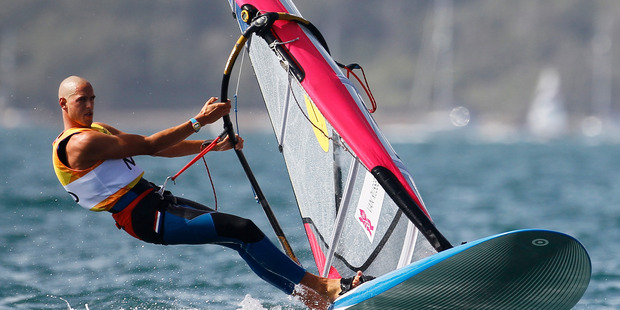 Dutch boardsailor Dorian van Rijsselberge. Photo / AP
